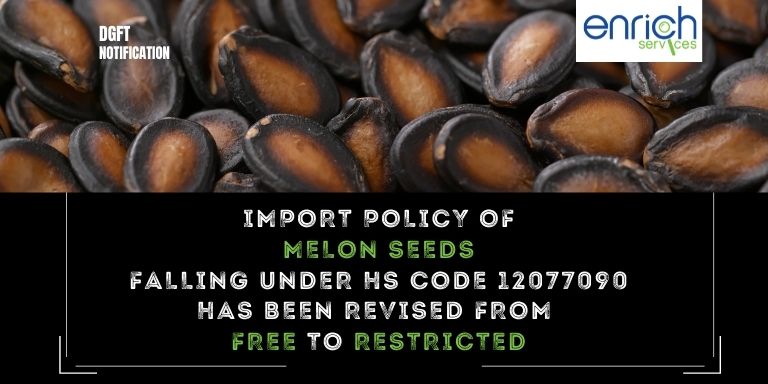 Enrich Services DGFT Melon Seeds Notification 2