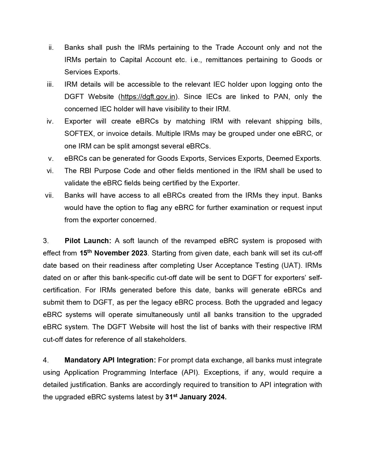 DGFT Notification 2 11 12 2023